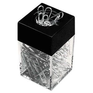 Universal 72211 Paper Clips w/ Magnetic Dispenser - Small, Silver (1200/CT) New - Picture 1 of 2