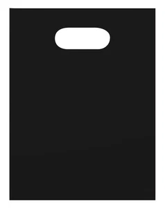 Small Low Density Black Merchandise Bags - 9" x 12"- Case of 1,000 - Picture 1 of 2