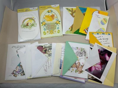 Lot of 39 Greeting Cards Easter, Spring, Flowers, Hallmark, Animals - New Unused - Image 1 of 4