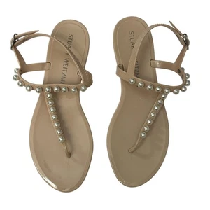 Stuart Weitzman size 9 Pearl Goldie Jelly Ankle Strap Sandal size 9 - Picture 1 of 5