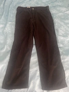 Pantaloni da falegname Levis 568 larghi in velluto a coste uomo 34x30 utility lavoro skater - Foto 1 di 11