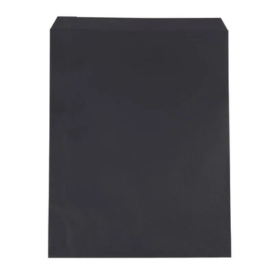 SSWBasics - Bolsa grande de papel negro para mercancía - Estuche de 500 - Acabado mate - Plana Foto 1 de 2