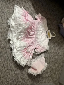 Lid'L Dolly's Mädchen rosa Spitzenkleid - Größe 16/18 Pfund - Bild 1 von 4