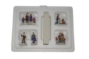 Hawthorne Village 2004 Thomas Kinkade 5 Stück Eisenbahn Christmas Shoppers 91296 - Bild 1 von 10