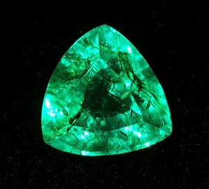 Certified 8.77 Ct Natural Green Emerald Loose Gemstone Transparent AAA+ Quality - Picture 1 of 10