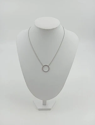 GIORGIO MARTELLO Collana Donna Argento Zirconia Elegante - Immagine 1 di 4