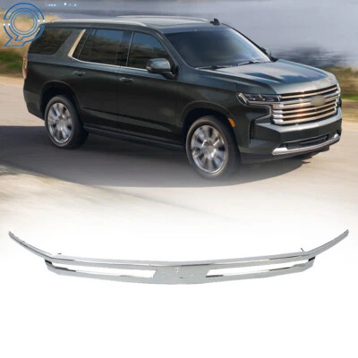 Fit For 2021-2022 Chevrolet Tahoe/SuburbanChrome Front Grille Moulding Foto 1 de 4