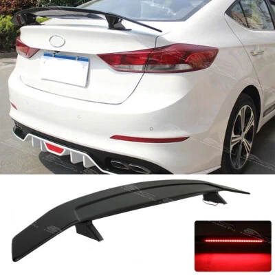 Alerón trasero GT mate 52" con luz de freno LED para Hyundai Elantra 12-24 Foto 1 de 4