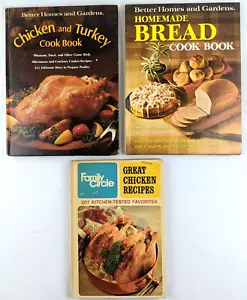 Vintage 1960's & 70's Cookbooks Family Circle, Better Homes & Gardens | Chicken - Foto 1 di 21