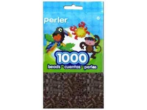 1000 cuentas Perler color marrón hierro sobre fusible NUEVO - Imagen 1 de 1