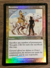 Magic the Gathering MTG FOIL Renounce -- Mercadian Masques -- MP