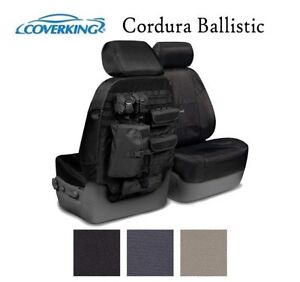 Coverking Custom Tactical Seat Covers Ballistic Canvas Front Row - 3 Colors