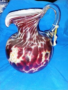 Beautiful!German Pitcher Hand Blown (Please See Photos) - Picture 1 of 7