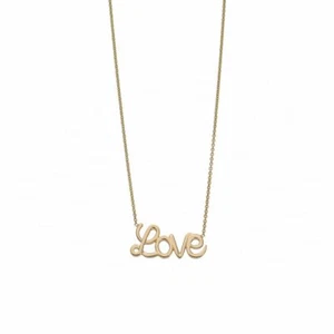 COLLAR COLGANTE AMOR ORO MACIZO 12X6 MM PARA QUERIDA JOYERÍA FINA MUJER - Imagen 1 de 5