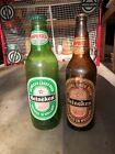 Heineken Beer Display Bottles 24” Set Of 2