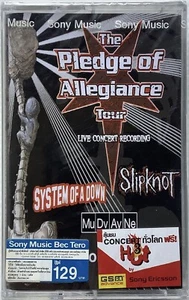 New Pledge Of Alleiance Tour System Of A Down Slipknot Org. Thai Cassette Seal - Picture 1 of 2