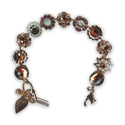 Pulsera de Mariana Silk Road Coll. Exquisito ópalo marrón y del Pacífico Swarovsk... Foto 1 de 4