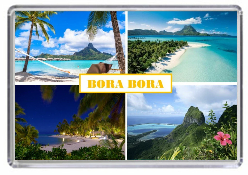 Bora Bora Fridge Magnet 01 Free Postage