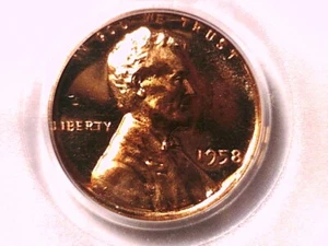 1958 P Lincoln Wheat Cent PCGS MS 67 RD CAM 21738004 Proof Coin PCGS ERROR LABEL - Picture 1 of 3