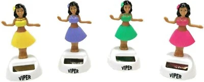 4 x Solar Wackelfigur tanzendes Hula Girl Deko Mädchen Autodeko 10 cm - Bild 1 von 4