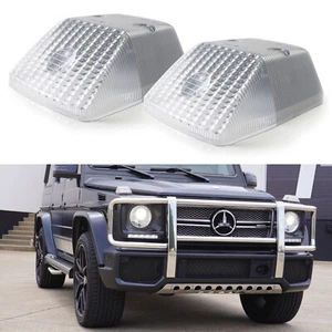 Lentes plateadas transparentes para Mercedes W463 Clase G OE-Spec luces de giro delanteras - Imagen 1 de 9
