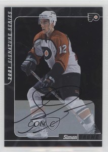 2000-01 ITG Be A Player Signature Series Auto Simon Gagne #192 Auto