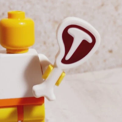 New LEGO Minecraft Food Meat Beef Cow T Bone Steak Special Night Date Cavemen - Image 1 of 2