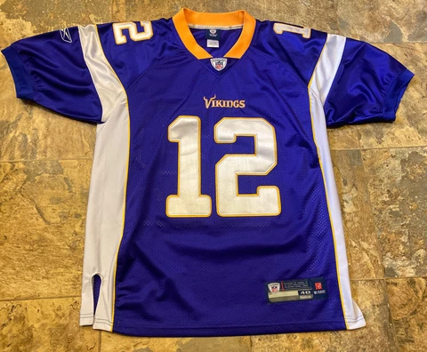 Minnesota Vikings #12 Percy Harvin Authentic Stitched Reebok NFL Jersey LG 48 Cover