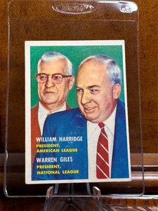 1957 Topps William Harridge/Warren Giles #100