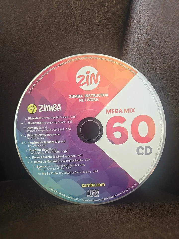 Zumba Mega Mix 60 CD - Image 1 of 1