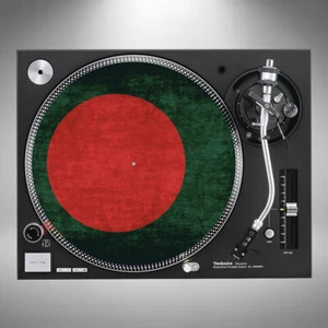 Bangladesh Slipmats 12" Turntable Flag Pair or Single Posted In Cardboard - Picture 1 of 5
