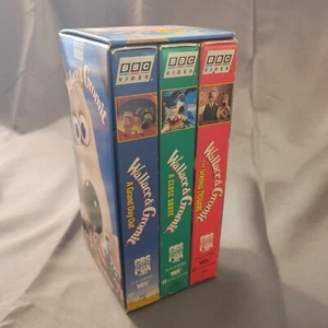 Wallace and Gromit VHS Lot - The Wrong Trousers, A Close Shave, A Grand Day Out - Picture 1 of 3