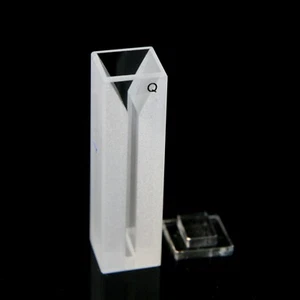 Micro Quartz Cuvette White Wall 0.7 mL, 1cm,2mm,Cell Cuvettes Cells Quartz Cell - Picture 1 of 2