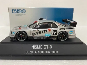 1:43 EBBRO 141 NISSAN SKYLINE R34 GTR NISMO SUZUKA 1000KM 2000 model car diecast - Picture 1 of 12