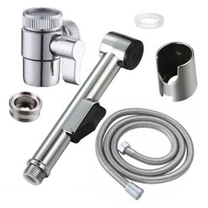 Stainless Steel Handheld Toilet Bidet Sprayer Set Kit Faucet Spray For Bathroom - Picture 1 of 13
