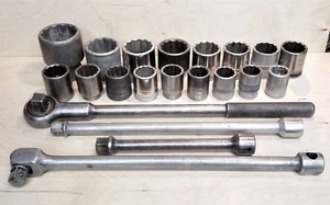 3/4 Drive Socket Set Vintage S-K, Thorsen, Armstrong, Snap-on, etc (1" - 2-1/4") - Picture 1 of 3