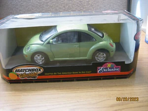 1/18 1999 VOLKSWAGEN VW NEW BEETLE IN METALLIC GREEN BY MATCHBOX #0910G1 - Picture 1 of 15