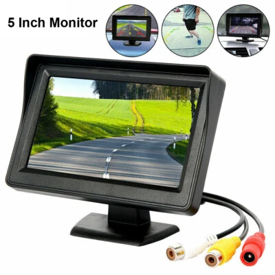 5" Car Rear View Monitor LCD Screen for Auto Van Bus Reversing Parking Camera - Image 1 of 4