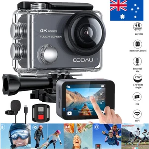 COOAU 4K Action Kamera 4K 60fps WiFi 20MP Cam Touchscreen Sportkamera 8x Zoom - Bild 1 von 13