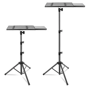 Projector Tripod Stand Folding Laptop Stand w/ Height Tilt Adjustment Portable D - Picture 1 of 8