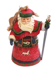 JIM SHORE Weihnachtsmann Ornament ht. 4,25" Heartwood Creek von Enesco Neu mit Etikett - Bild 1 von 7