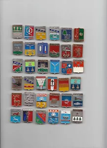 The original Soviet pins of the Soviet period 36 pieces - Picture 1 of 1
