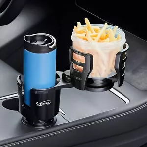 2 in 1 Large Car Cup Holder Extender Adapter THIS HILL with Adjustable - Picture 1 of 8