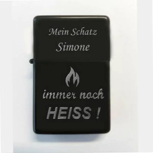 immer noch HEISS ! Gravur Feuerzeug mit persönlichem Gravurtext