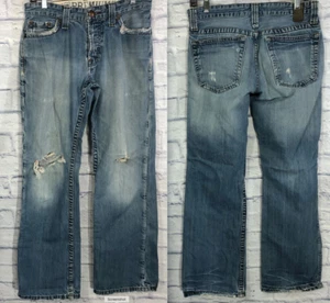 Damenjeans Mossimo Premium 30 Hudson Boot Cut Denim blau Knopfleiste 30 x 30 - Bild 1 von 10