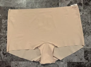 Mutandine nuove con etichette Victoria's Secret rosa XXL beige nude bordo grezzo no show boyshort - Foto 1 di 3