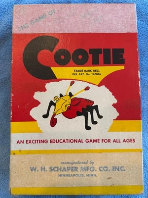 De colección 1949 The Game Of Cootie de W. H. Schaper en caja Foto 1 de 4
