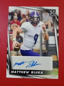Matthew Sluka RC Autograph 2024 Leaf #BA-MS2 UNLV Rookie Auto Football Card - Picture 1 of 2