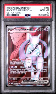 Rocket'S Mewtwo Ex 213 Pokemon Dri En-Destined Rivals PSA 10 - Picture 1 of 2