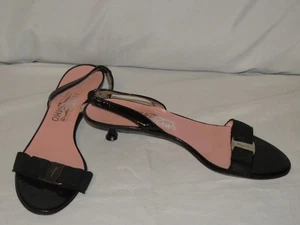 Correas con lazo negras Salvatore Ferragamo Florence talla 9 1/2B - Imagen 1 de 6